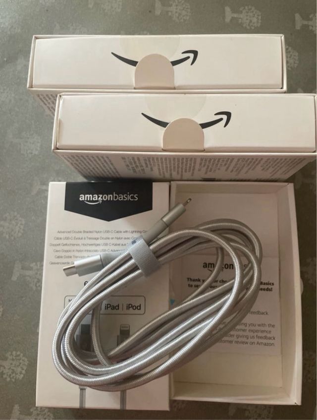Cavo caricabatteria per iphon Amazon 3 pezzi 