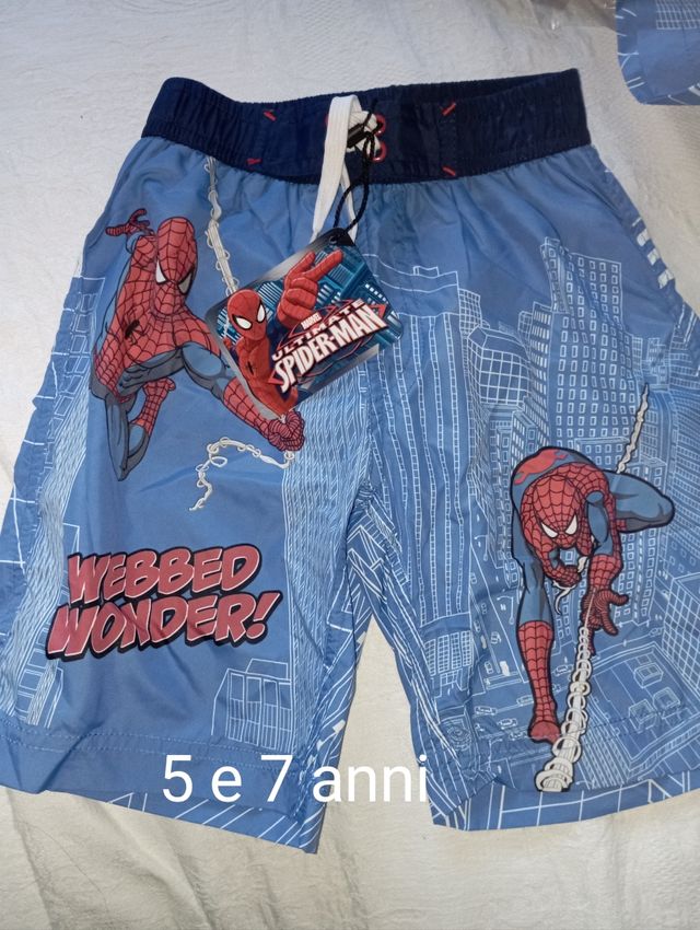 Costume pantaloncino spiderman