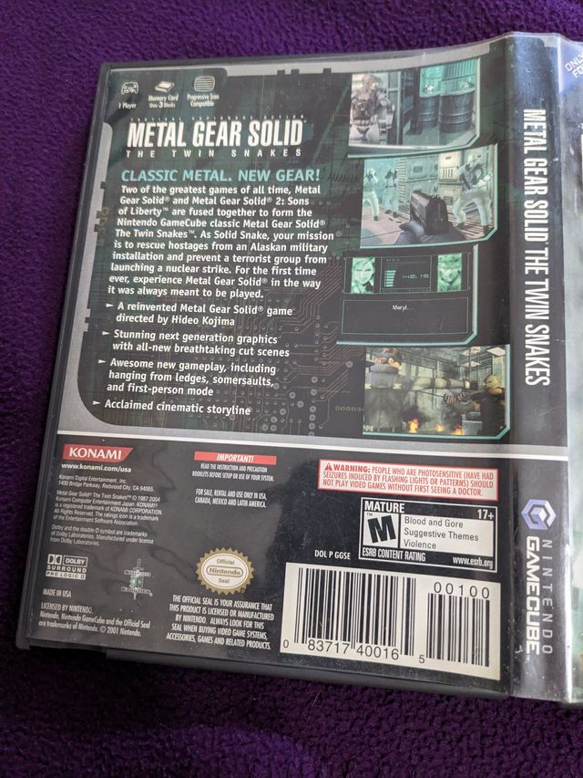 Metal Gear Solid Twin Snakes GameCube (USA)