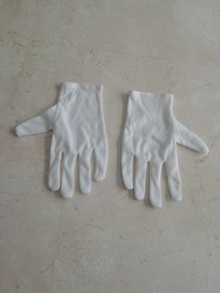 Guantes blancos disfraz