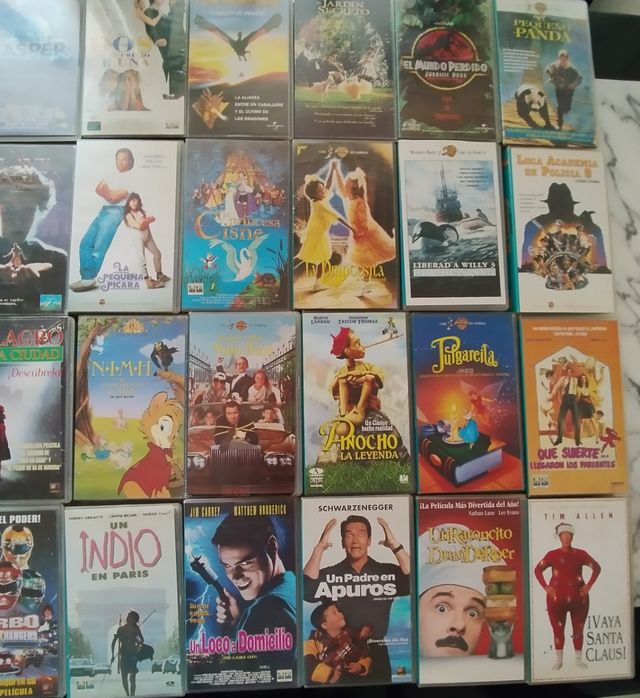 Colección de películas de video VHS