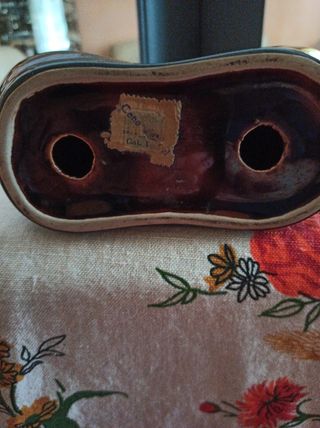 Vaso anni 60 in ceramica portacandele