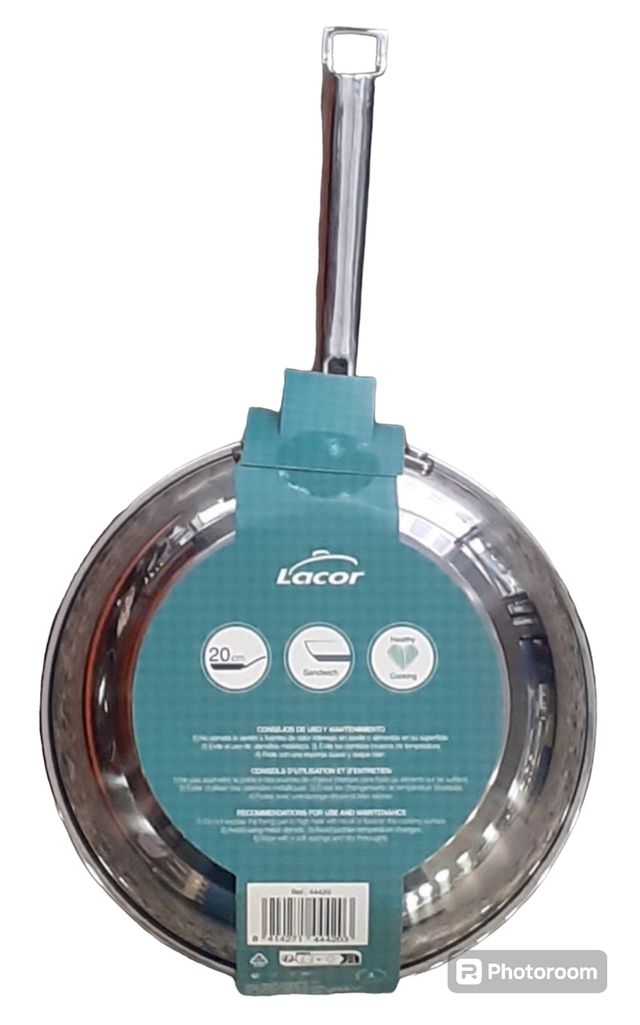 Sarten 20cm acero inox.