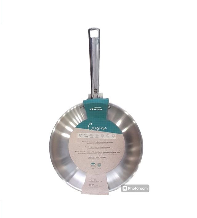 Sarten 20cm acero inox.