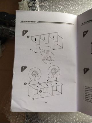 Estante cubo 6 elementos