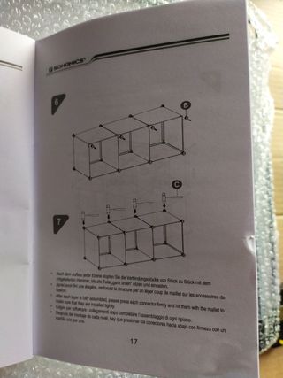 Estante cubo 6 elementos