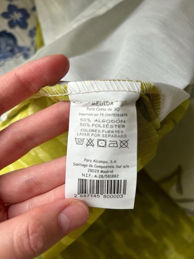 Funda nórdica reversible cama90 con funda almohada