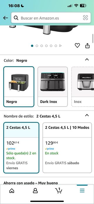Freidora de aire cecotec XXL