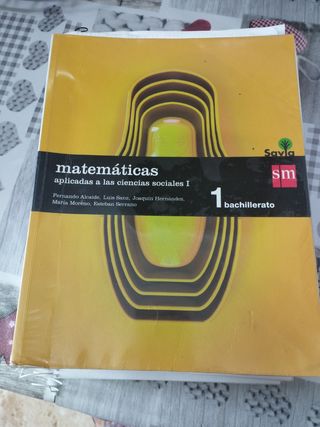 libro matemáticas 1 bachiller c.sociales