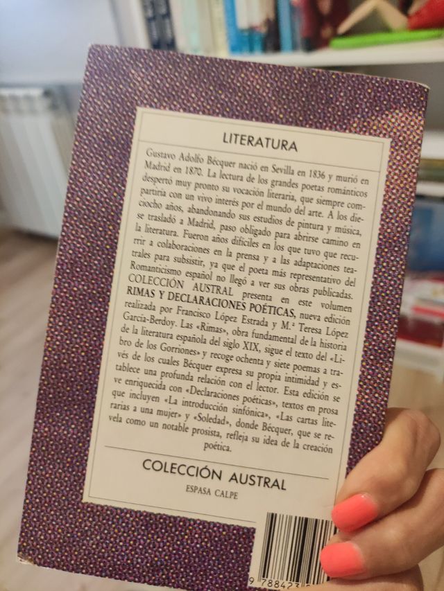 Libro Rimas y declaraciones poéticas