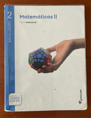 Libro Matemáticas II 2° Bachillerato Santillana