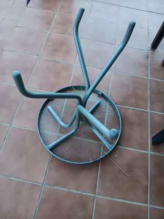 Mesa redonda de cristal