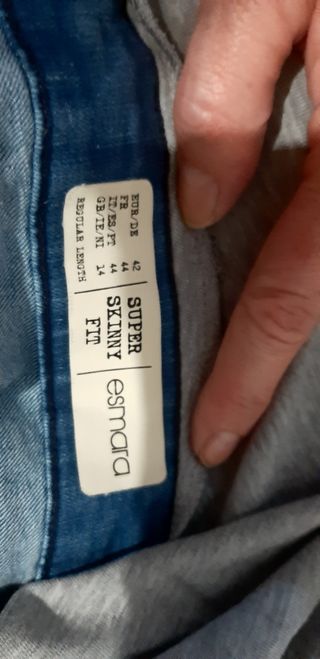 Pantalones vaquero embarazada  como nu