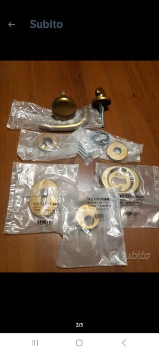 Set maniglie portone blindato