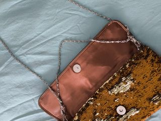 Bolso dorado de fiesta nuevo