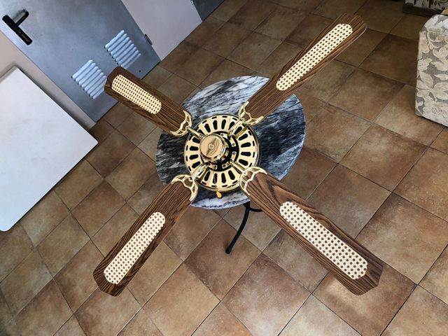 Ventilador techo vintage.