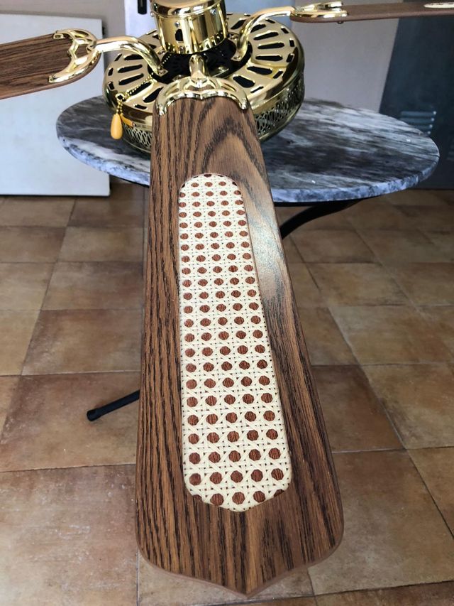 Ventilador techo vintage.