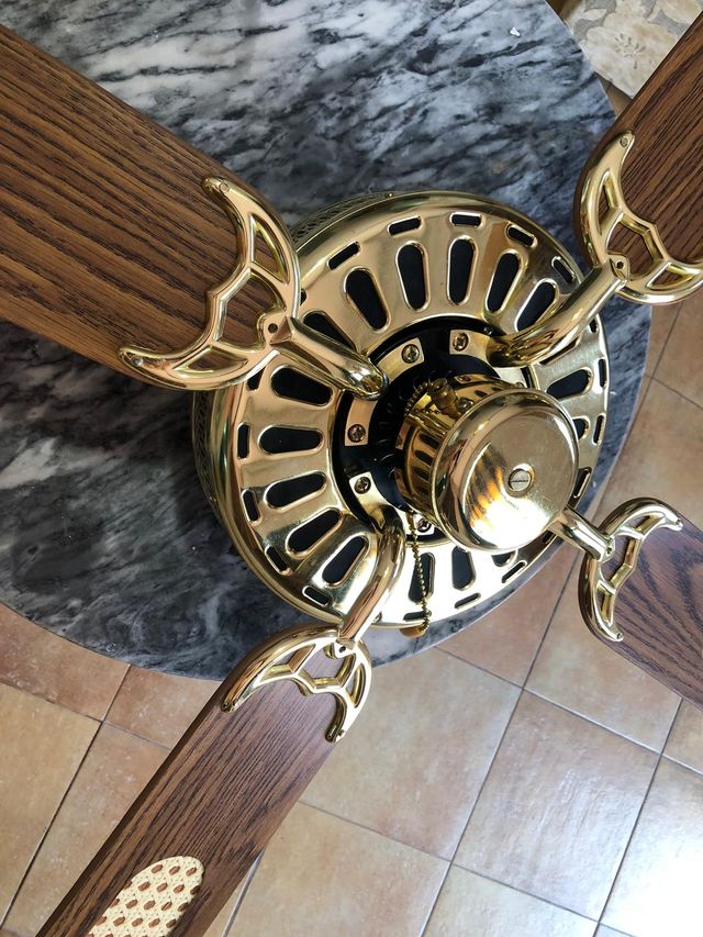 Ventilador techo vintage.