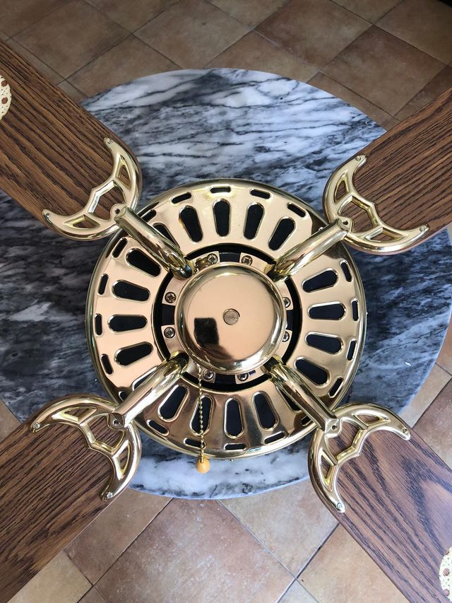 Ventilador techo vintage.