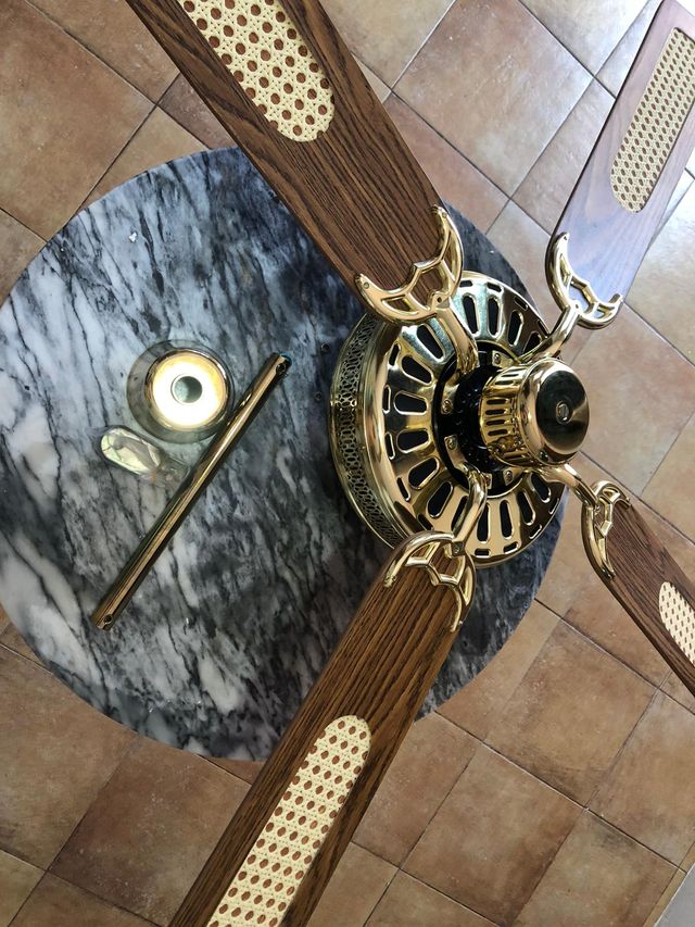 Ventilador techo vintage.