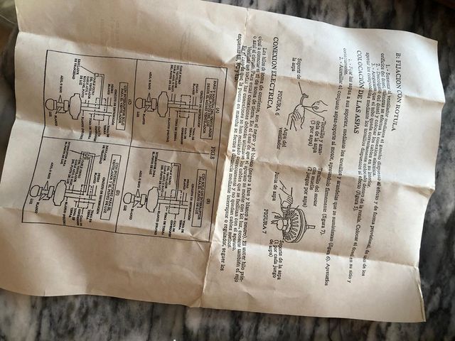 Ventilador techo vintage.