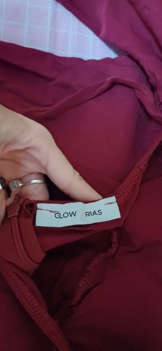 Vestido fiesta burdeos glowrias