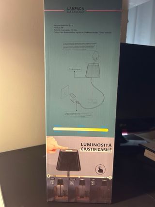 Lampada da Tavolo nera nuova