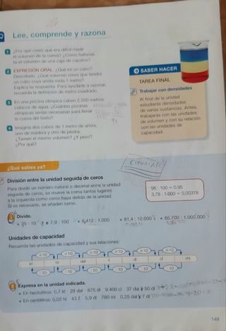 Libro Matemáticas 6° primaria Santillana