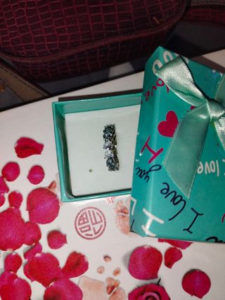 Anillo de plata y circonita blanca