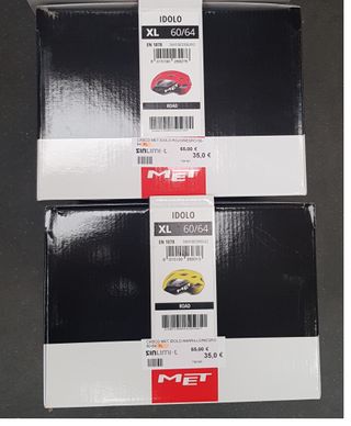 casco MET IDOLO. varios colores. talla XL