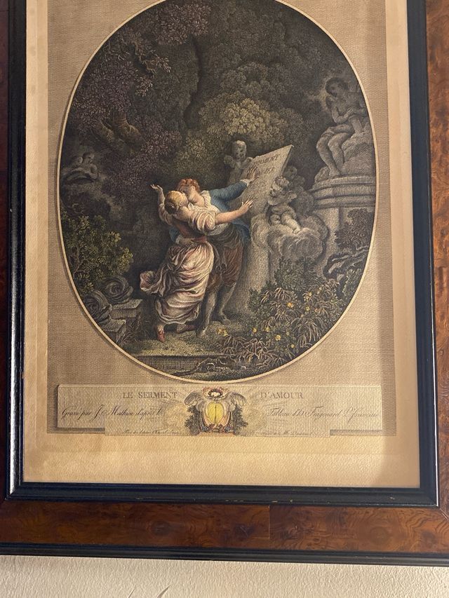 Quadro con stampa antica 