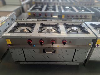 Cocina industrial 3 fogones con horno