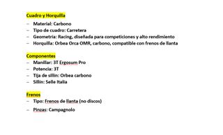 Bicicleta carretera Orbea Orca 3T