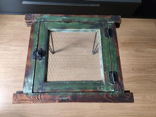 Mesa Ventana madera antigua 