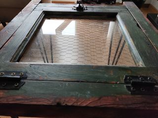 Mesa Ventana madera antigua