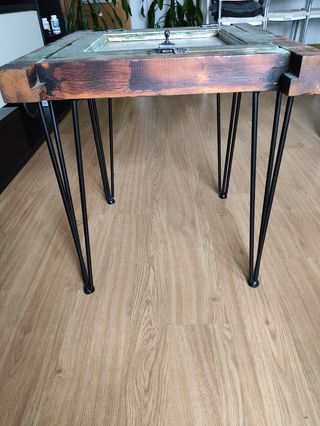 Mesa Ventana madera antigua 