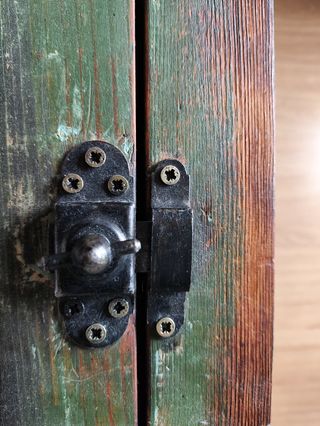 Mesa Ventana madera antigua