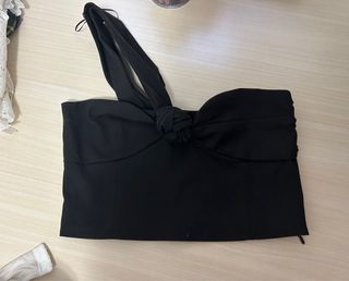 top de vestir negro