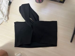 top de vestir negro