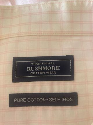 Camisa hombre marca Rushmore T- 3 100% algodon