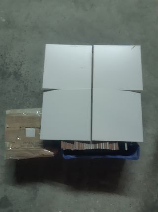 Azulejo blanco mate vente por veinte