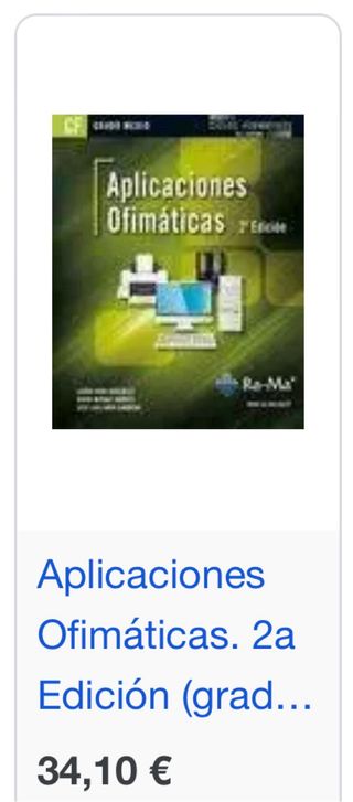 Libro Grado Medio “Aplicaciones Ofimaticas”