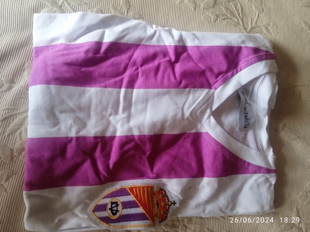 Polos únicos real Valladolid manga larga