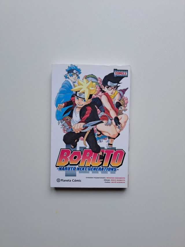 Boruto tomos 1, 2 y 3