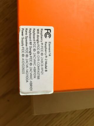 Ordenador Kano - raspberry Pi 2 model B
