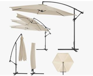 Sombrilla parasol exterior + 4 bases