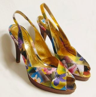 Preciosa sandalia floral Latouche con etiqueta t38