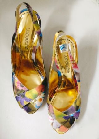 Preciosa sandalia floral Latouche con etiqueta t38