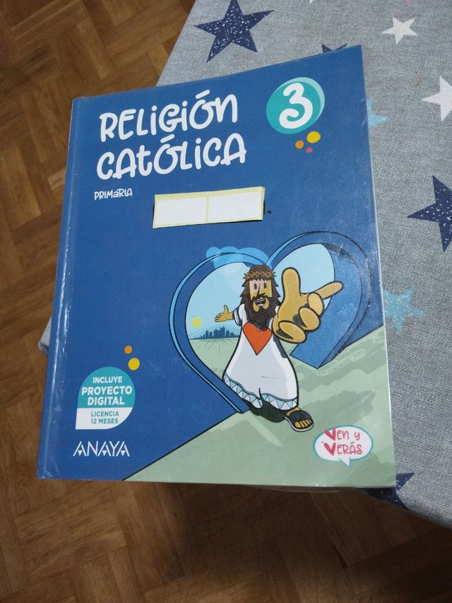 Libro texto religión 3 primaria forrado
