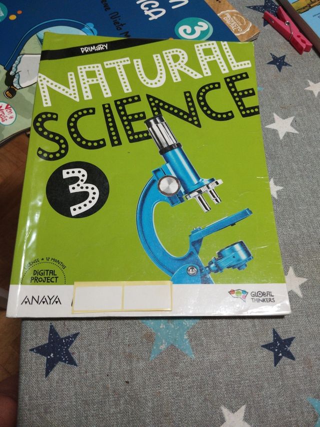 Libro science 3° Anaya, forrado